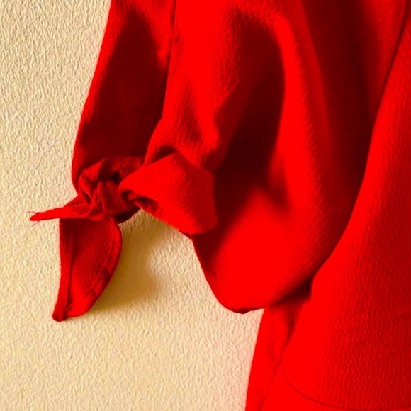 Bleh Ciel bright red buttoned top - Picture 3 of 4